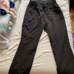 Black Scrubstar brand scrub pants size small